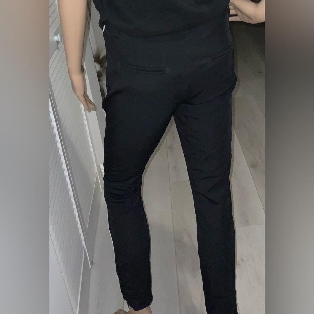 Cambio “Roseline” Side Stripe Pants Black Size 6 (36) Zip Ankles - Picture 10 of 14